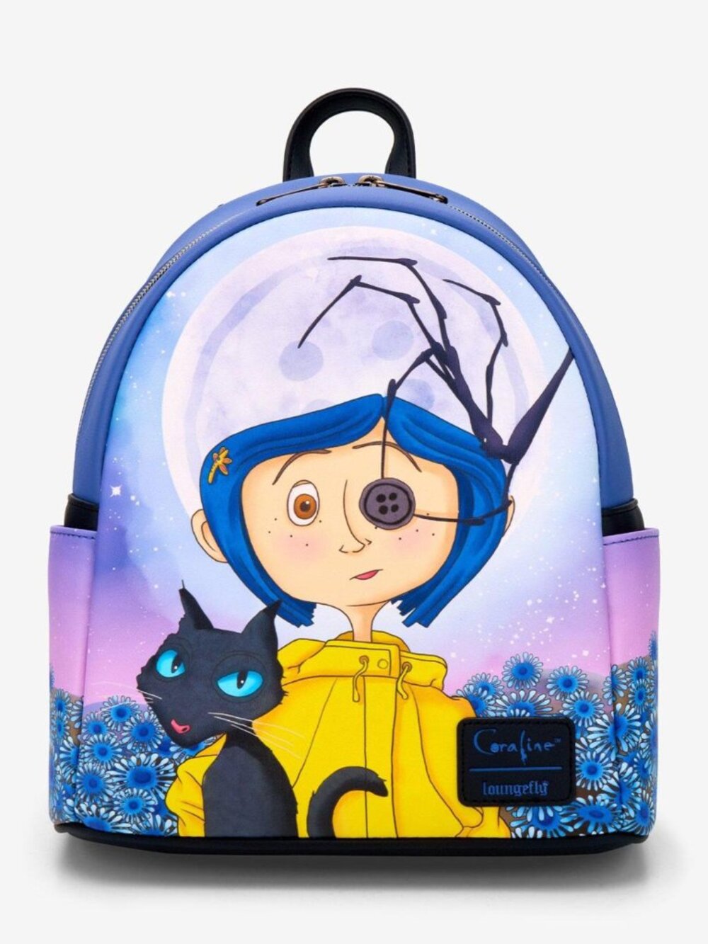 NWT Loungefly Coraline Button Moon Black Cat Mini Backpack Rare